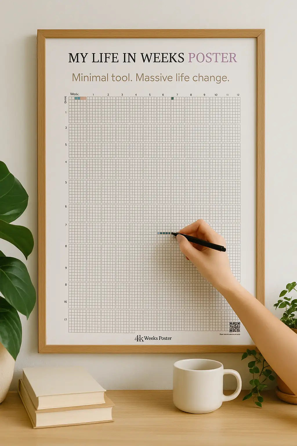 4k Weeks Poster™ Life Calendar